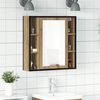 vidaXL Bathroom Mirror Cabinet Artisan Oak 60x16x60 cm Engineered Wood