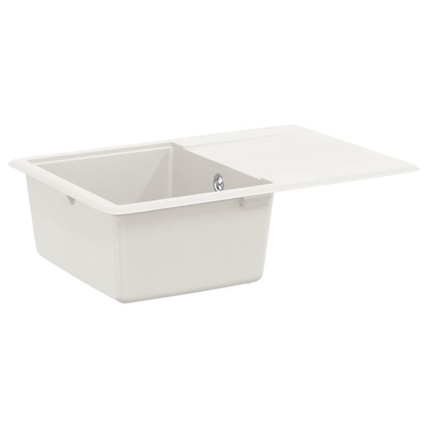 vidaXL Sink White 670 x 460 mm 80% Quartz and 20% Resin