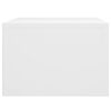 vidaXL Wall-mounted Bedside Cabinet White 50x36x25 cm