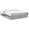 vidaXL Bed Frame with Drawers without Mattress Concrete Grey 120x200 cm