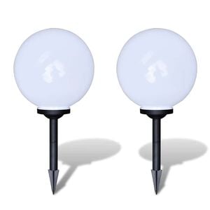 vidaXL Outdoor Pathway Lamps 2 pcs LED 30 cm with Ground Spike