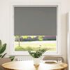 vidaXL Roller Blind Blackout Grey 115x175 cm Fabric Width 110.7 cm Polyester