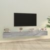vidaXL 3 Piece TV Cabinet Set Grey Sonoma Engineered Wood