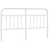 vidaXL Metal Replace Headboard White 160 cm