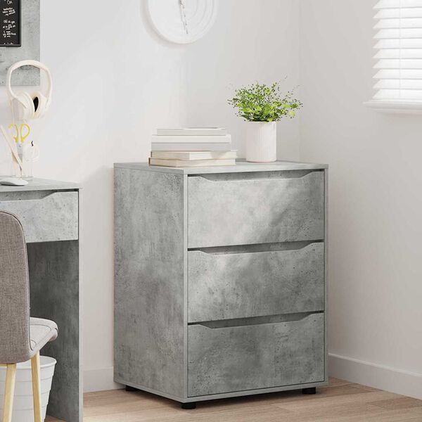 vidaXL Storage Cabinet Concrete Grey 60 x 48 x 81 cm Engineered Wood