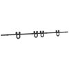 vidaXL Sliding Door Hardware Kit 366 cm Steel Black