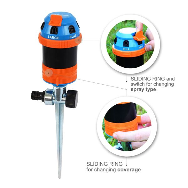 GR&Uuml;NTEK 6-pattern Circular Sprinkler 491 m&sup2;