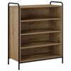 vidaXL Shoe Cabinet 76 x 36.5 x 93 cm Engineered Wood Artisan Oak