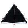 vidaXL Camping Tent A-Frame 2-Person White Blackout Fabric Waterproof