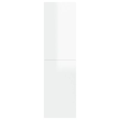 vidaXL TV Cabinet High Gloss White 30.5x30x110 cm Engineered Wood