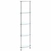 vidaXL 5-Tier Shelf Transparent 30x30x130 cm Tempered Glass