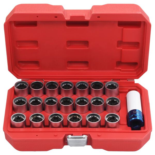 vidaXL 21 Piece Wheel Lock Tool Set for VAG