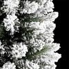 vidaXL Artificial Christmas Tree with 300 LEDs with Stand White 210 cm