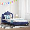 vidaXL Children's Bed Frame with Headboard Police Blue 90 x 200 cm