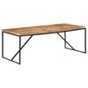 vidaXL Dining Table 200x90x76 cm Solid Acacia and Mango Wood