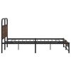vidaXL Bed Frame without Mattress 150x200 cm Brown Oak Engineered Wood