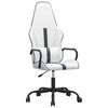 vidaXL Gaming Chair White and Black Faux Leather