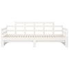 vidaXL Pull-out Day Bed without Mattress White Solid Wood Pine 2x cm