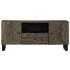vidaXL TV Cabinet Black 105x33x46 cm Solid Wood Mango