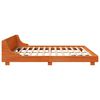 vidaXL Bed Frame without Mattress Wax Brown 200x200 cm Solid Wood Pine