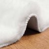 vidaXL Faux Rabbit Fur Rug Olite White &Oslash; 80 cm Polyester