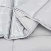 vidaXL Summer Duvet Silver 200 x 220 cm Satin and Microfiber
