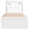 vidaXL Bookcase Bed without Mattress White 75x190 cm Small Single Solid Wood Pine