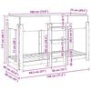 vidaXL Bunk Bed for Kids Grey Sonoma 80 x 190 cm Engineered Wood