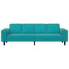 vidaXL Living Room Couch Turquoise 250 x 188 x 76 cm