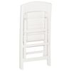 vidaXL Folding Garden Chairs 4 pcs PP White