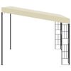 vidaXL Wall-mounted Gazebo 3x3 m Cream Fabric