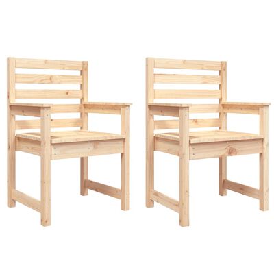 vidaXL Garden Chairs 2 pcs 60x48x91 cm Solid Wood Pine
