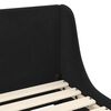 vidaXL Children's Bed Frame with Headboard Black 80 x 200 cm Velvet