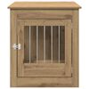 vidaXL Dog Crate Furniture Artisan Oak 64.5x80x71 cm Engineered Wood