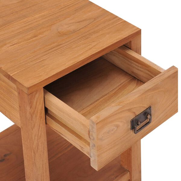 vidaXL bedside Cabinet 35x35x50 cm Solid Teak Wood