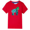 vidaXL Kids' T-shirt Red 140