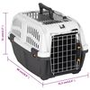 vidaXL Pet Carrier with Metal Door 48x31.5x31 cm Polypropylene