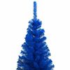 vidaXL Artificial Pre-lit Christmas Tree with Ball Set Blue 120 cm PVC