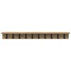 vidaXL Wall-Mounted Coat Rack Artisan Oak 100 x 10.5 x 10.5 cm