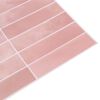 vidaXL Rectangular Tile 10 pcs Pink 29 x 23 x 0.08 cm
