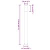 vidaXL Bollard Lights 3pcs 110 cm Stainless Steel IP44