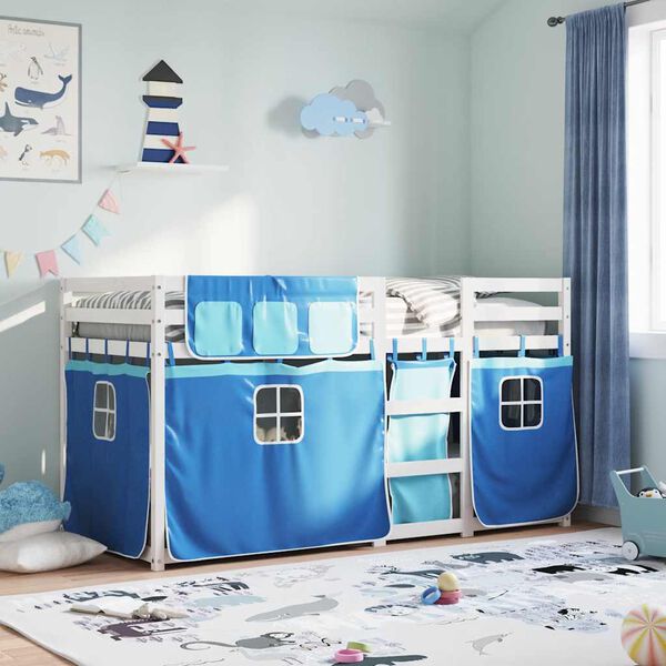 vidaXL Bunk Bed without Mattress Blue 80x200 cm Solid Wood Pine