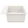 vidaXL Granite Kitchen Sink Single Basin White