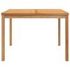vidaXL Garden Dining Table 110x110x77 cm Solid Teak Wood