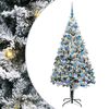 vidaXL Artificial Christmas Tree with 300 LEDs with Stand White 180 cm