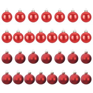 vidaXL Christmas Ball Set 30 pcs Red 6 cm Polystyrene