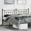 vidaXL Metal Replace Headboard Black 193 cm