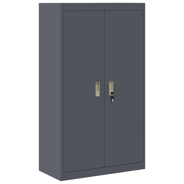 vidaXL Storage Cabinet with Storage 2 pcs Anthracite 80 x 40 x140 cm