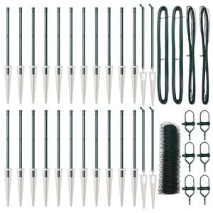 vidaXL Welded Wire Fence with Spikes 50 x 0.4 m (W x H)