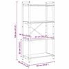 vidaXL Bookshelf Artisan Oak 60 x 30 x 120 cm Engineered Wood
